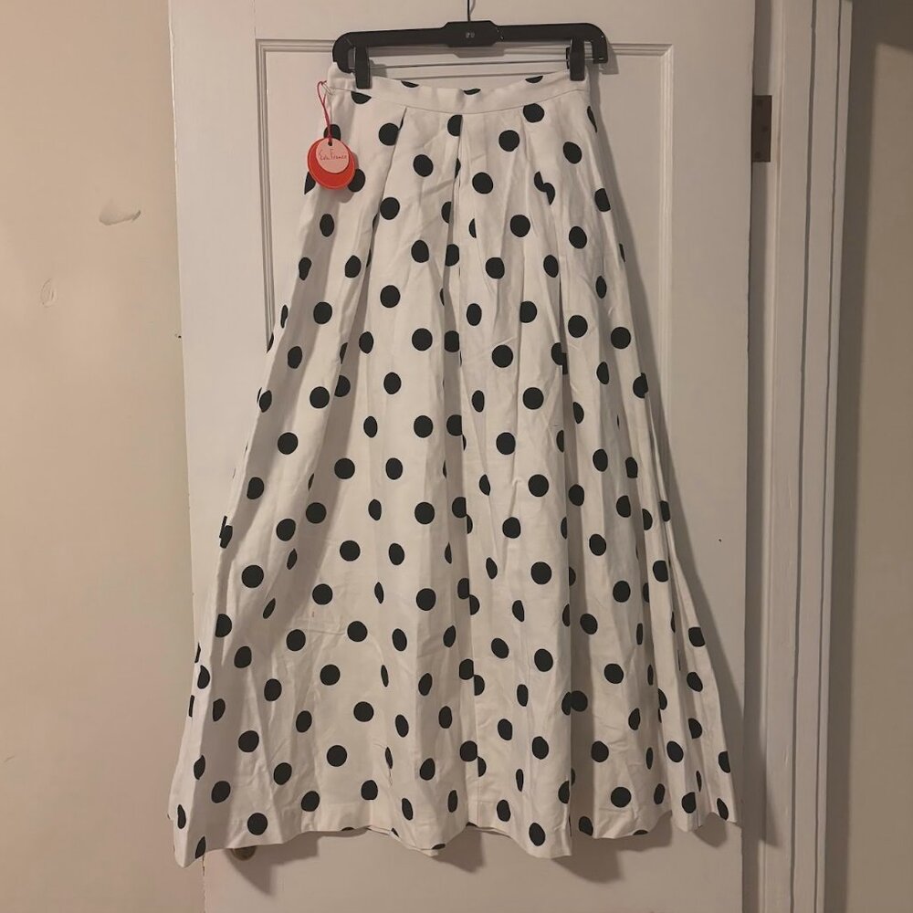 Eva Franco Polka Dot Midi Skirt Small NWT - Picture 7 of 10